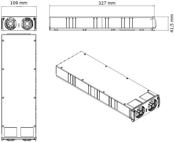 Flatpack2 24v LxWxH