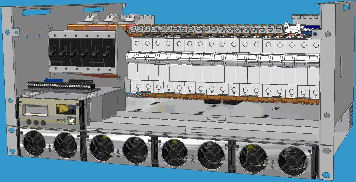 Flatpack2 System Smartpack 5U-8U 24-60Vdc до 8-36кВт, встраиваемая система электропитания постоянного тока — изображение 3