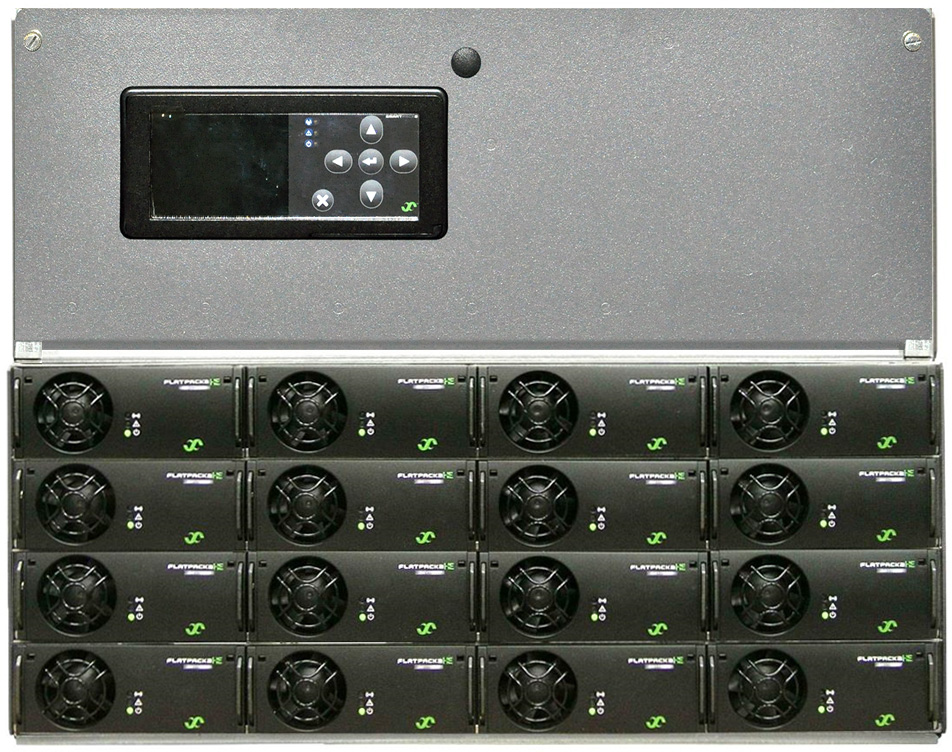 Flatpack2 System Smartpack2 8U-13U 24-380Vdc до 32-48kW, встраиваемая система электропитания постоянного тока